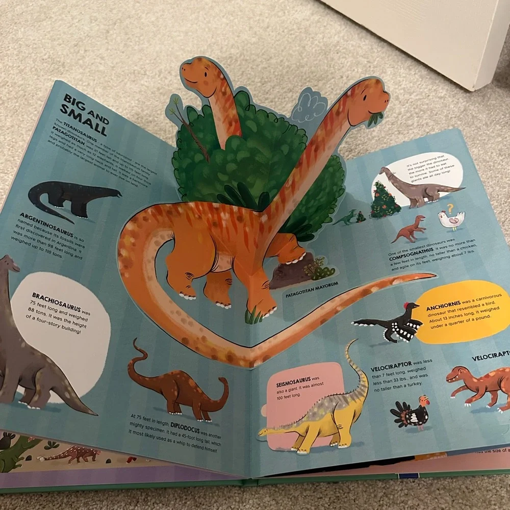 My Journey of Discovery Dinosaurs Book - Green and Orange